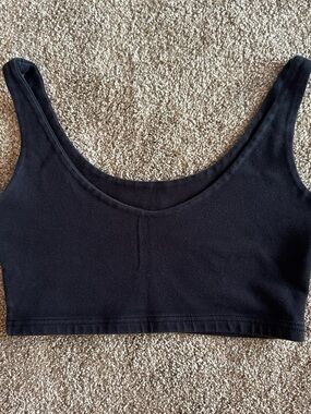 Brandy Melville Black Crop Tank
